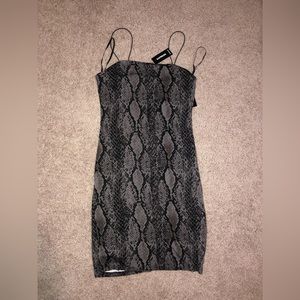Express snake print mini dress NWT